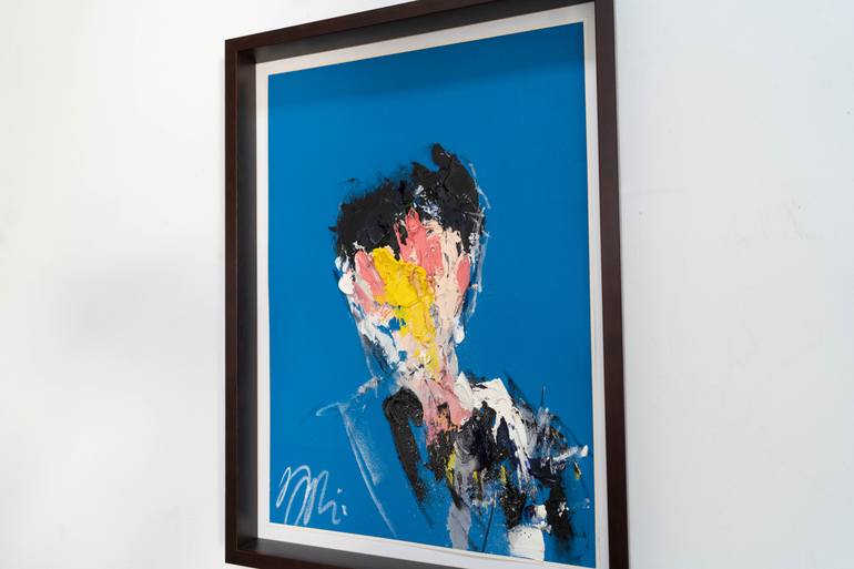 Original Abstract Portrait Painting by Tomoya Nakano