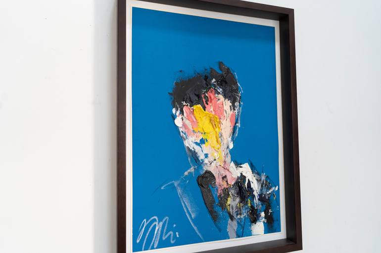 Original Abstract Portrait Painting by Tomoya Nakano