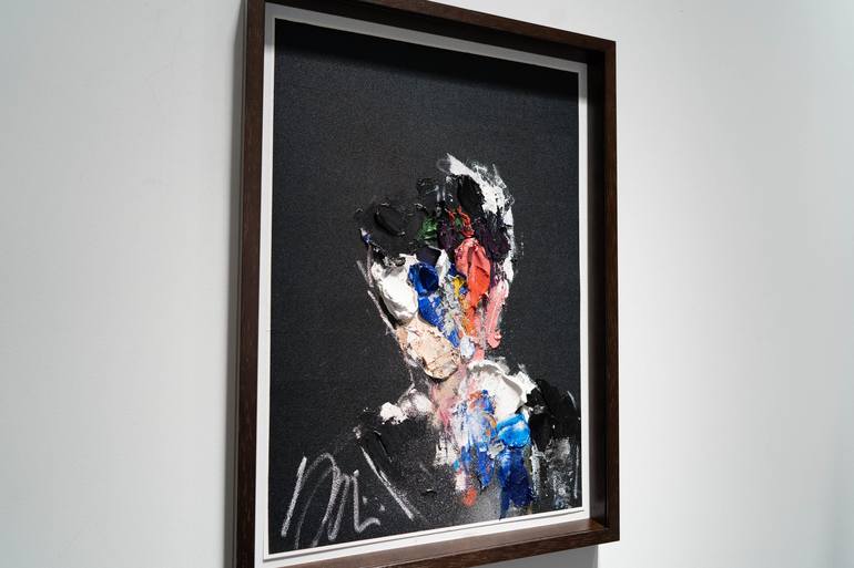 Original Abstract Portrait Painting by Tomoya Nakano