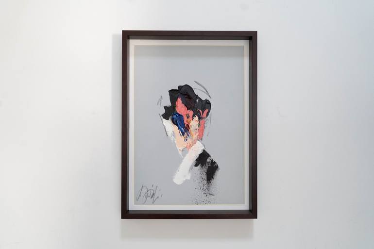 Original Abstract Portrait Painting by Tomoya Nakano