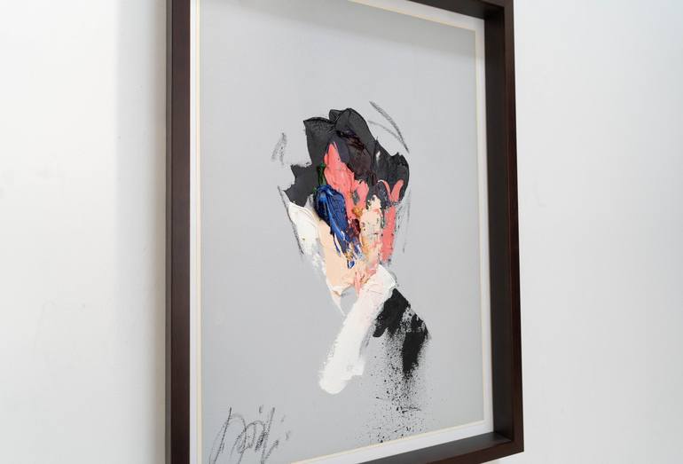 Original Abstract Portrait Painting by Tomoya Nakano