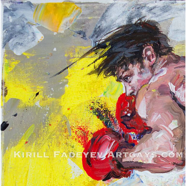 Original Abstract Erotic Painting by Kirill Fadeyev