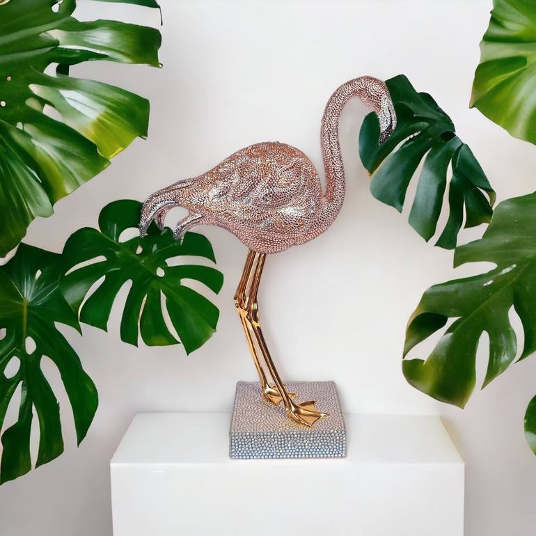Original Art Deco Animal Sculpture by Oleg Kedria