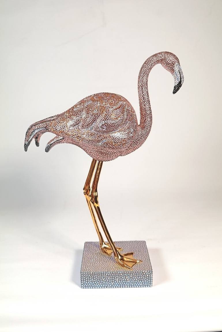 Original Art Deco Animal Sculpture by Oleg Kedria