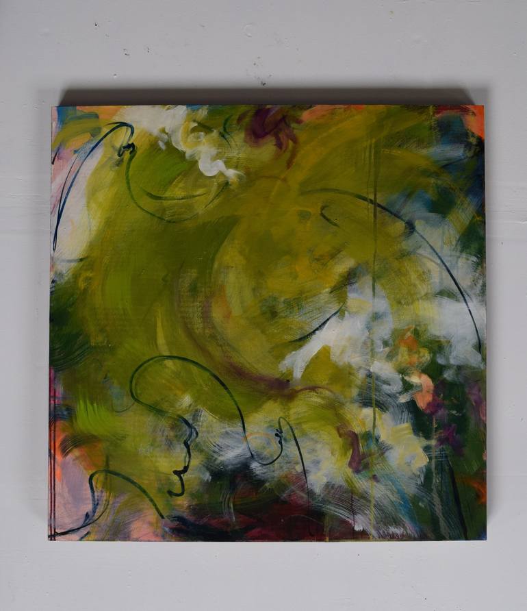 Original Fine Art Abstract Painting by Ayesha Samdani