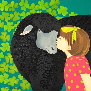 Original Pop Art Love Paintings by Jasmine Saintonge