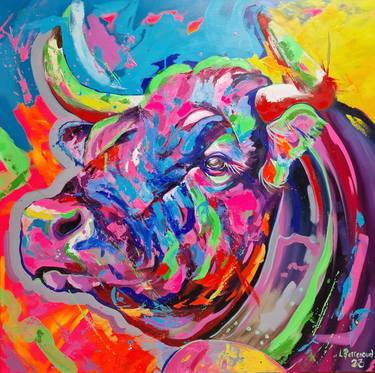 Original Expressionism Animal Painting by Perrenoud Ludovic
