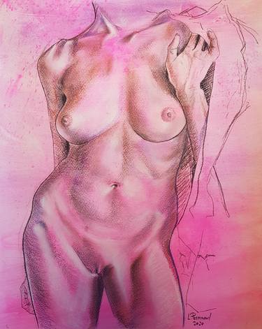 Original Figurative Body Drawings by Perrenoud Ludovic