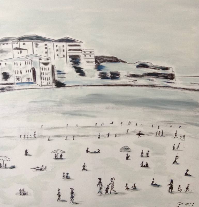 Bondi Beach Drawing by Gillian Fahey Saatchi Art
