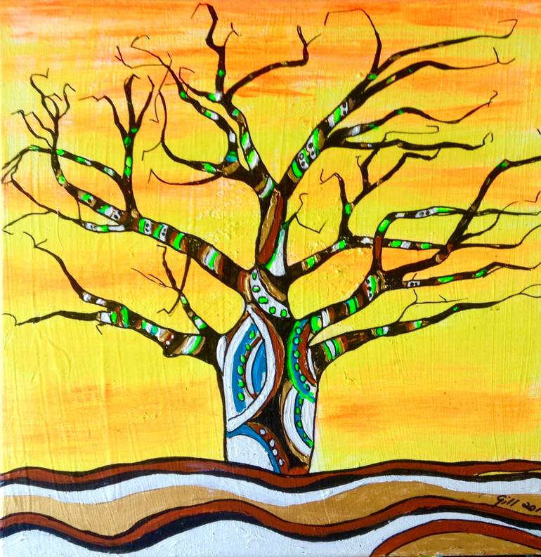 boab tree painting