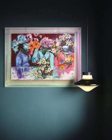 Original Abstract Women Painting by Stella Chang