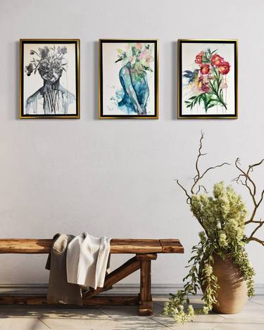 Original Abstract Women Painting by Stella Chang