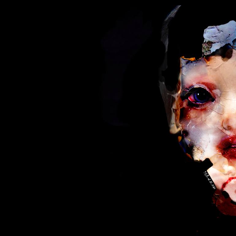 Original Conceptual People Mixed Media by Stella Chang
