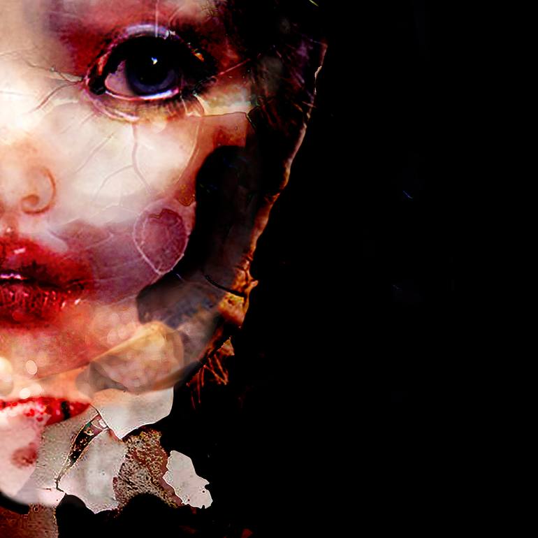 Original Conceptual People Mixed Media by Stella Chang