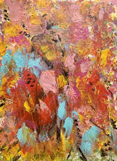 Original Abstract Expressionism Abstract Painting by Rose Coit