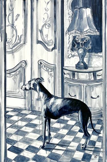 Print of Dogs Paintings by Victoria Coleman
