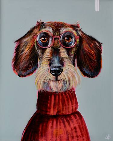Original Realism Dogs Paintings by Victoria Coleman