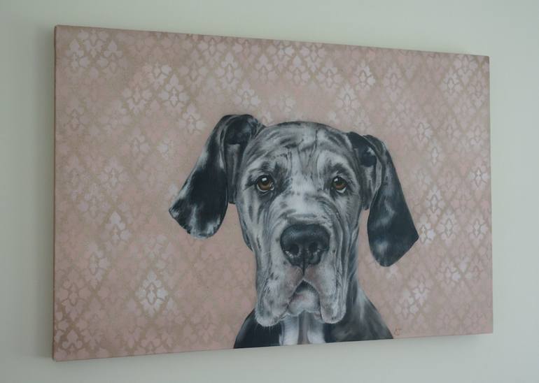 Original Modern Dogs Painting by Victoria Coleman