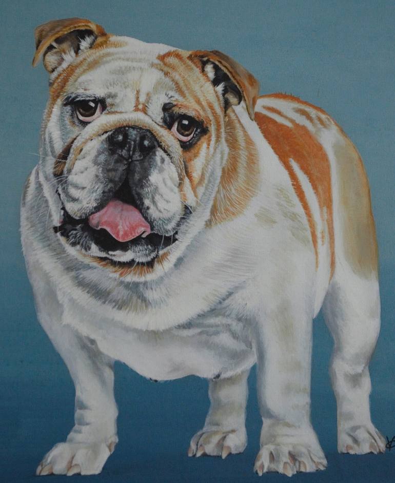 Original Modern Dogs Painting by Victoria Coleman