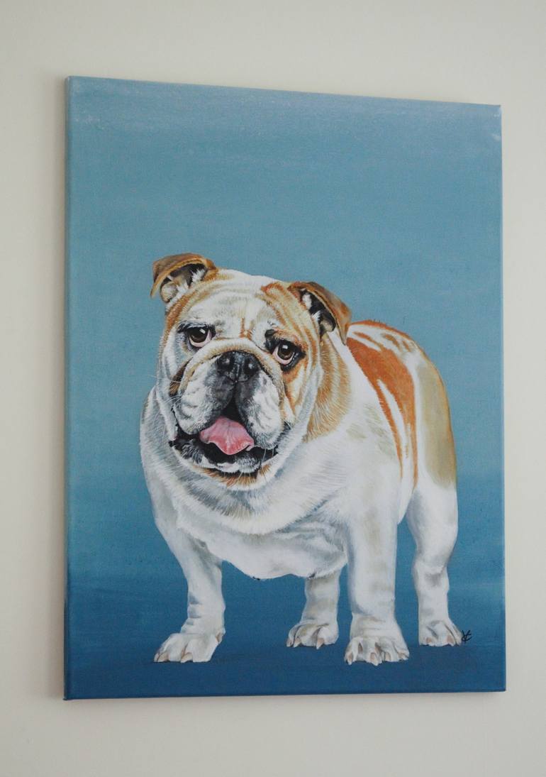Original Dogs Painting by Victoria Coleman