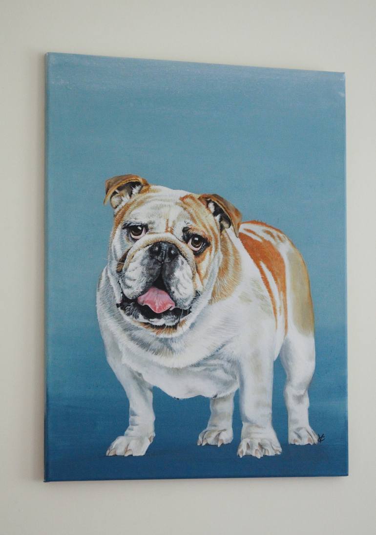 Original Modern Dogs Painting by Victoria Coleman