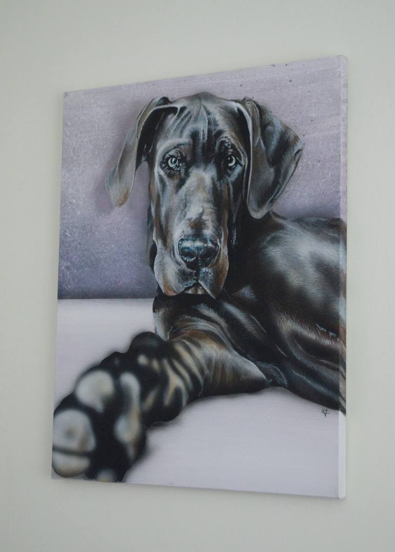 Original Modern Dogs Painting by Victoria Coleman