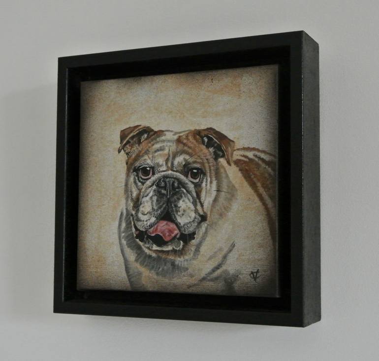 Original Realism Dogs Painting by Victoria Coleman