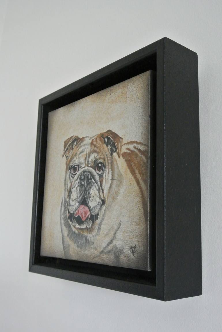 Original Realism Dogs Painting by Victoria Coleman