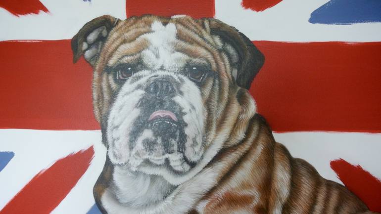 Original Realism Dogs Painting by Victoria Coleman