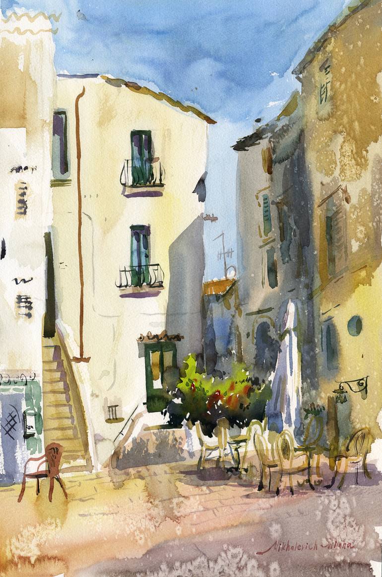 Sunny day in Sperlonga, Italy - Print