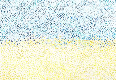 Ukrainian pointillism. Ukraine is a country where the sea meets warm sand and the sky meets a field of wheat. thumb