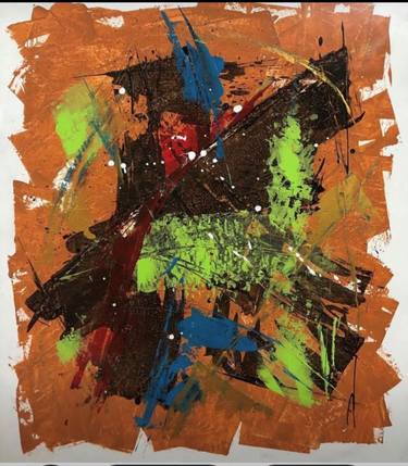 Original Abstract Expressionism Abstract Painting by David Rule
