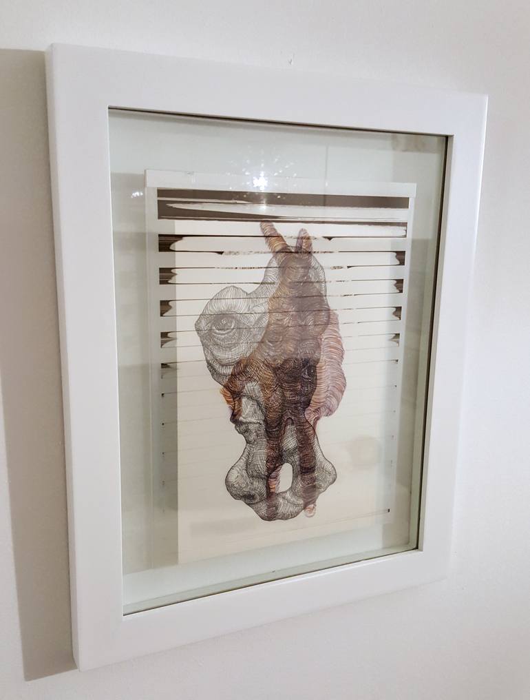 Original Expressionism People Drawing by Silviu Nica