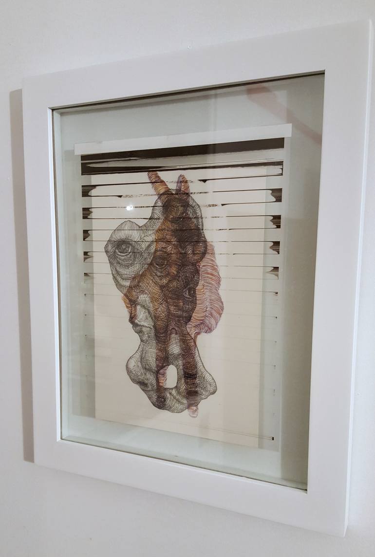 Original Expressionism People Drawing by Silviu Nica