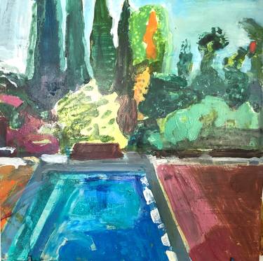 Original Impressionism Garden Paintings by Lisa Reindorf