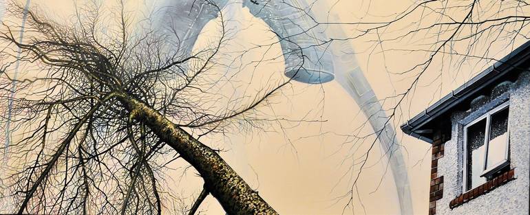 Original Realism Outer Space Painting by Ian Clark