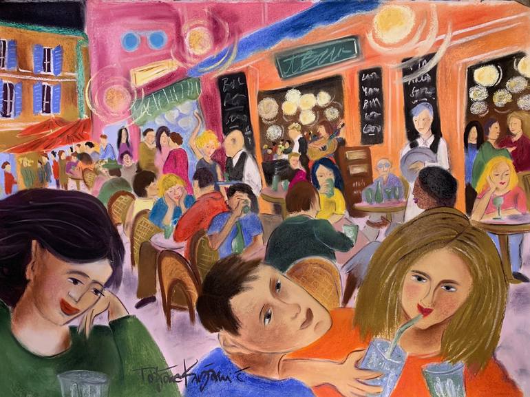 Original Figurative People Paintings by Tatjana Krizmanic