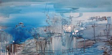 Original Abstract Seascape Paintings by Vittorio Carminati