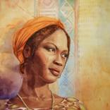 Portrait of Young Nigerian Lady - African Beauty by Olga Beliaeva Watercolor