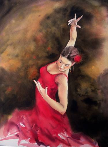 red dress dance