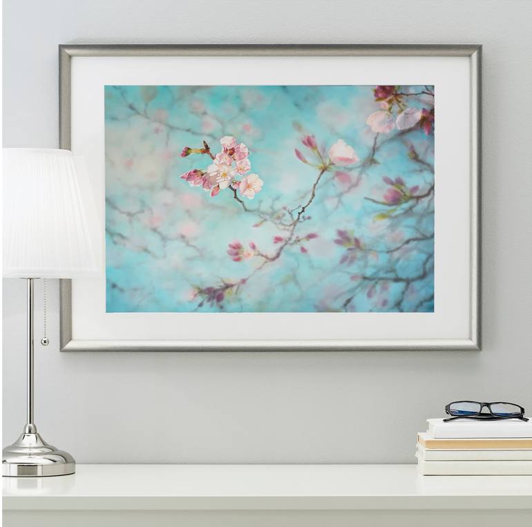 Original Photorealism Floral Painting by Olga Beliaeva Watercolor