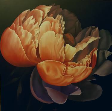 Original Fine Art Floral Paintings by Luigi Maria de Rubeis