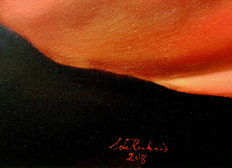 Original Figurative Floral Painting by Luigi Maria De Rubeis