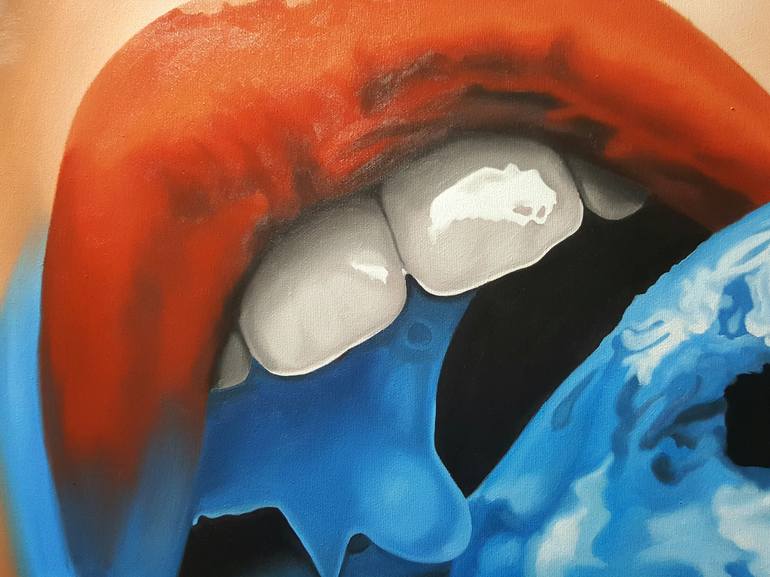 Original Expressionism Water Painting by Luigi Maria De Rubeis