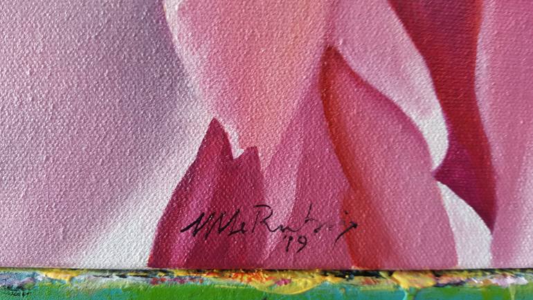 Original Figurative Floral Painting by Luigi Maria De Rubeis