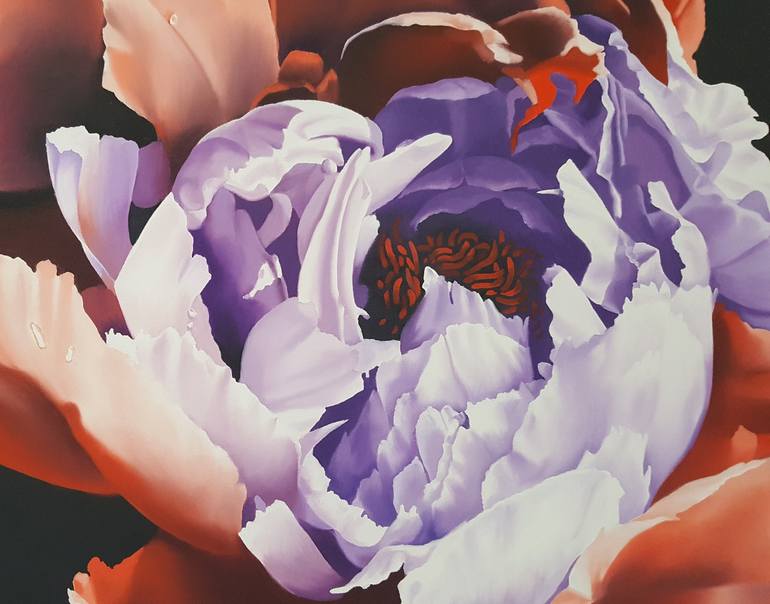 Original Figurative Floral Painting by Luigi Maria de Rubeis