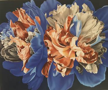 Original Floral Paintings by Luigi Maria de Rubeis