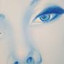 My daughter asked me to paint a portrait of her with a different taste, not the usual portrait but something that expressed her true being: my daughter.