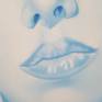 My daughter asked me to paint a portrait of her with a different taste, not the usual portrait but something that expressed her true being: my daughter.