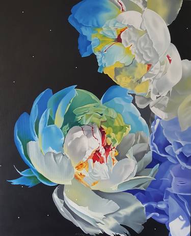 Original Conceptual Floral Paintings by Luigi Maria de Rubeis